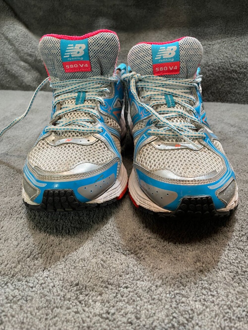 New Balance 580 V4 Running Shoes Sneakers Womens Size 10 Gray Blue Pink W580WP4 - Picture 3 of 15
